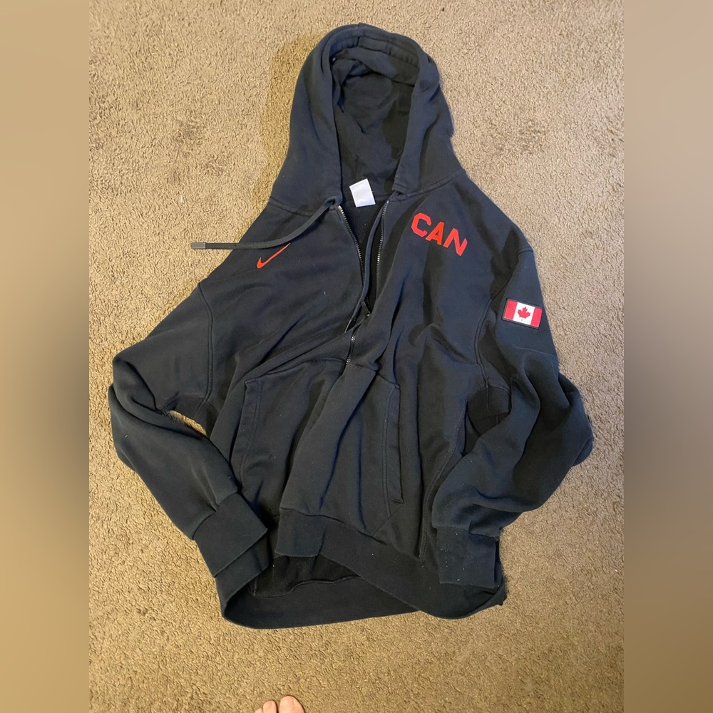 Black Nike Canada Basketball zip up sweatshirt